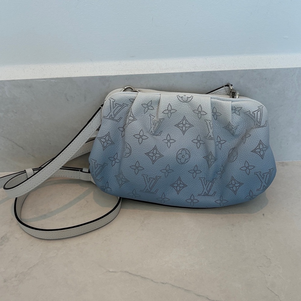 Louis Vuitton White and Blue Crossbody Bag